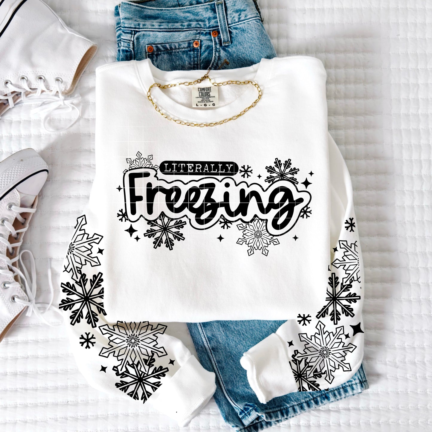 Literally Freezing single color black