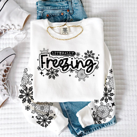 Literally Freezing single color black