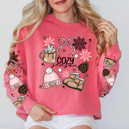 Cozy season pink front design