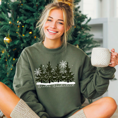 Winter wonderland trees