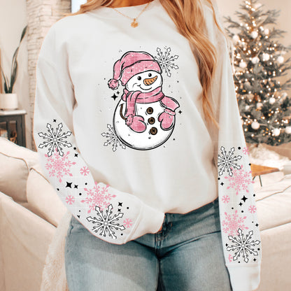 Pink Snowflake Sleeve