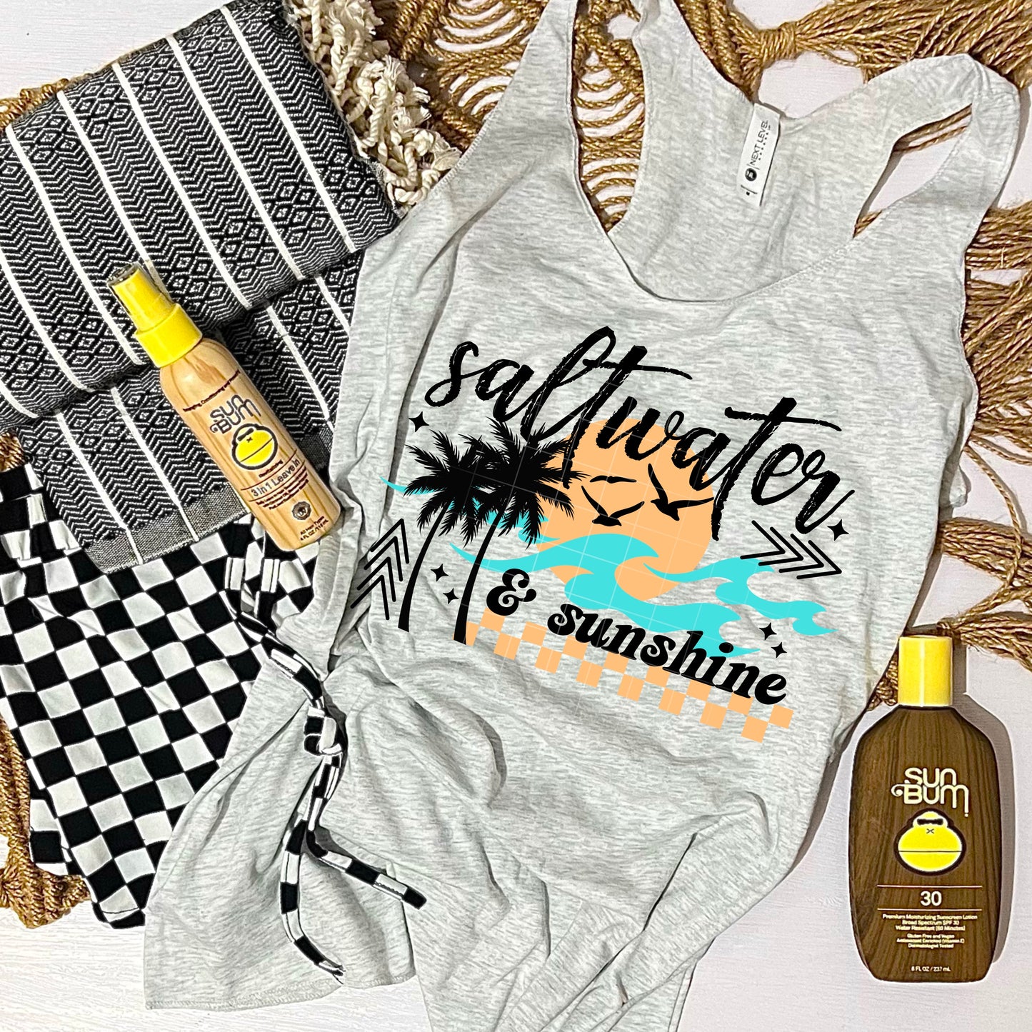 Saltwater and Sunshine (Black or White)