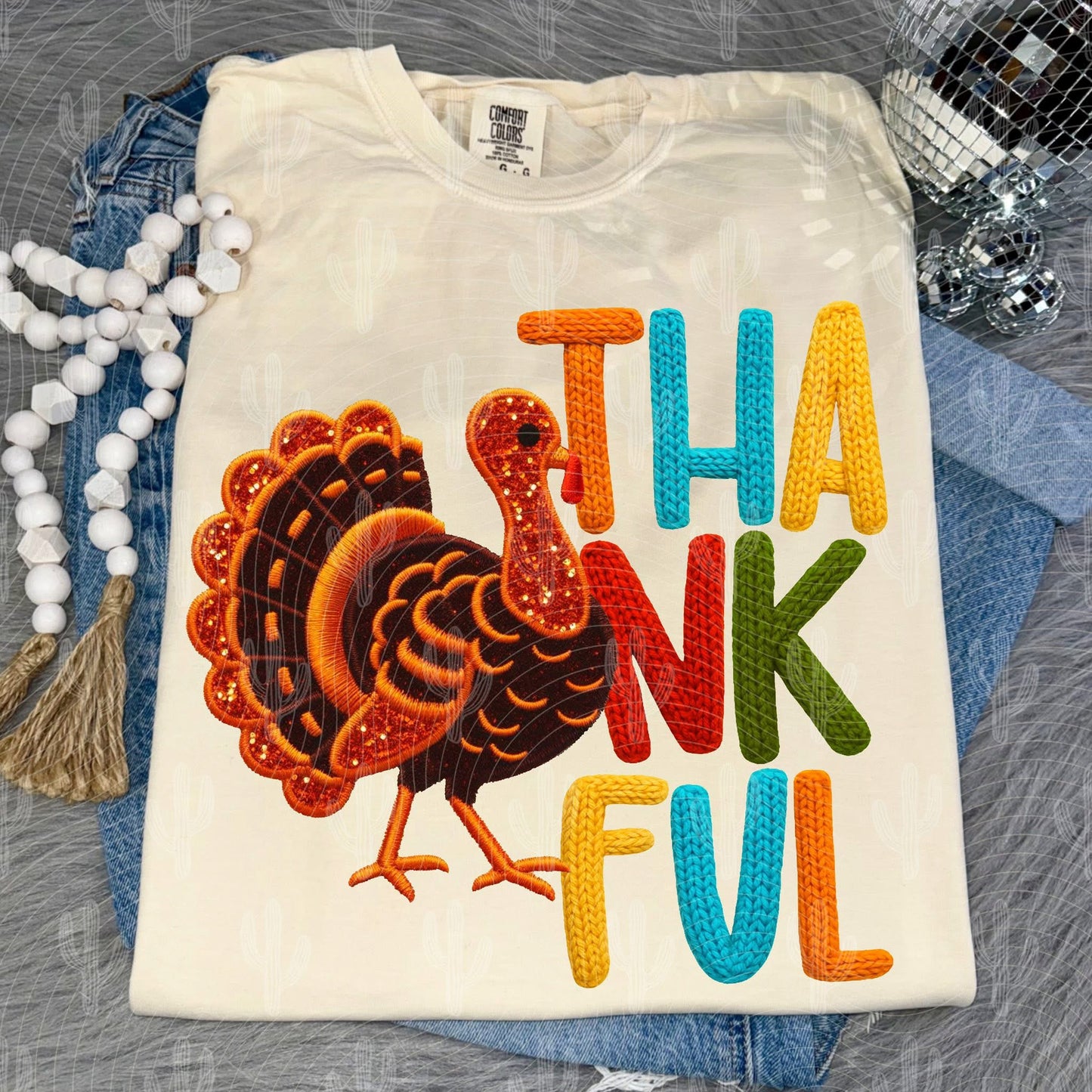 Thankful Turkey Faux Yarn