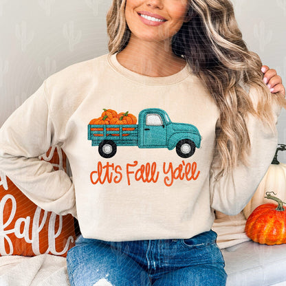 It's Fall Yall Faux Embroidery
