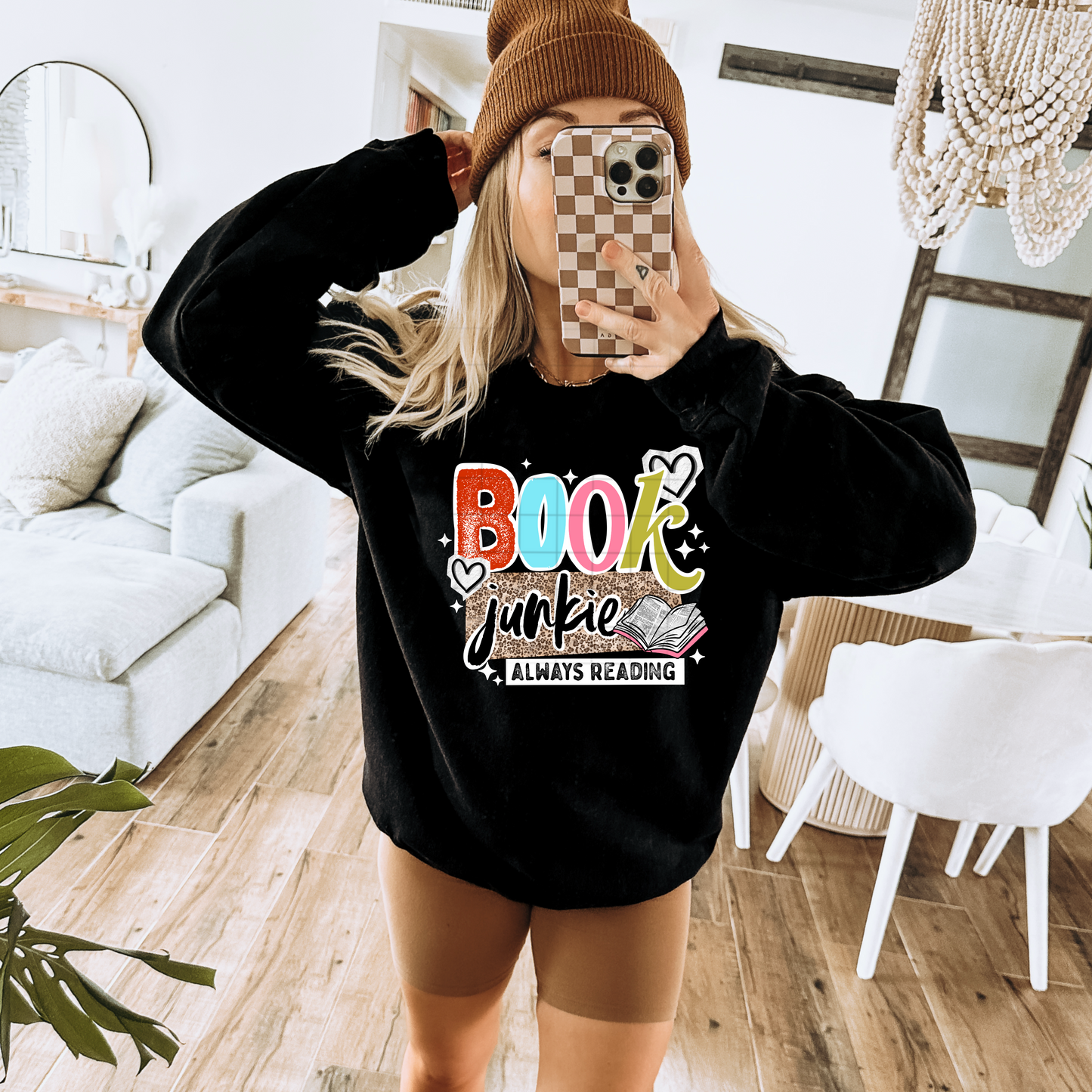 Book Junkie White