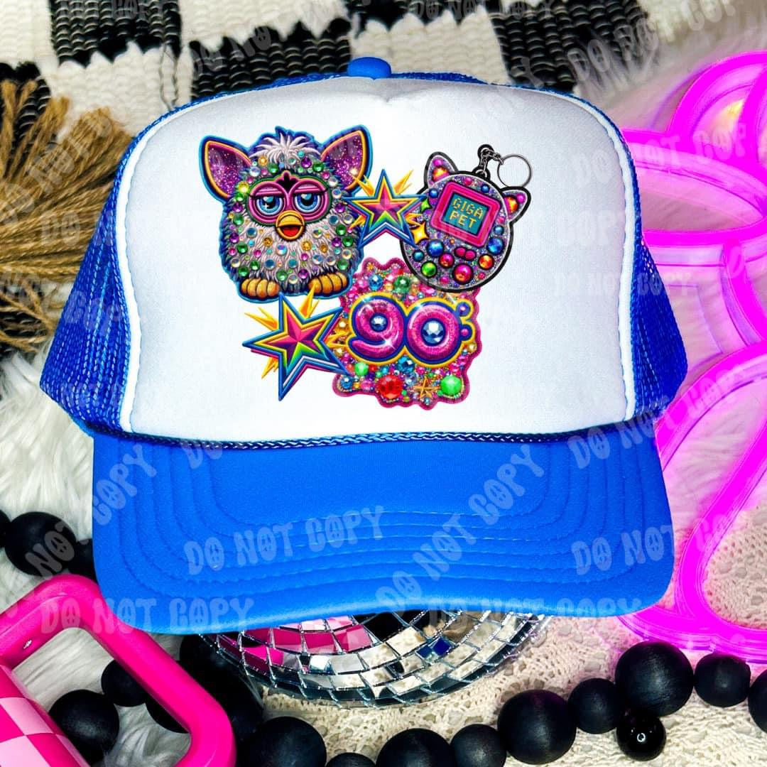 90's Babe Faux Hat Patch