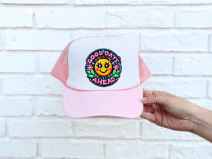 Good Days Ahead Neon Faux DTF Hat Patch