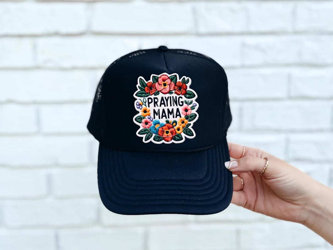 Praying Mama Faux DTF Hat Patch