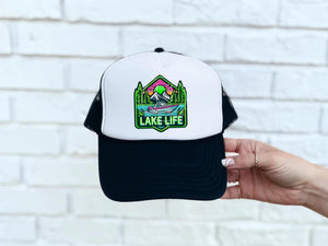 Lake Life (Forest) Neon Faux DTF Hat Patch