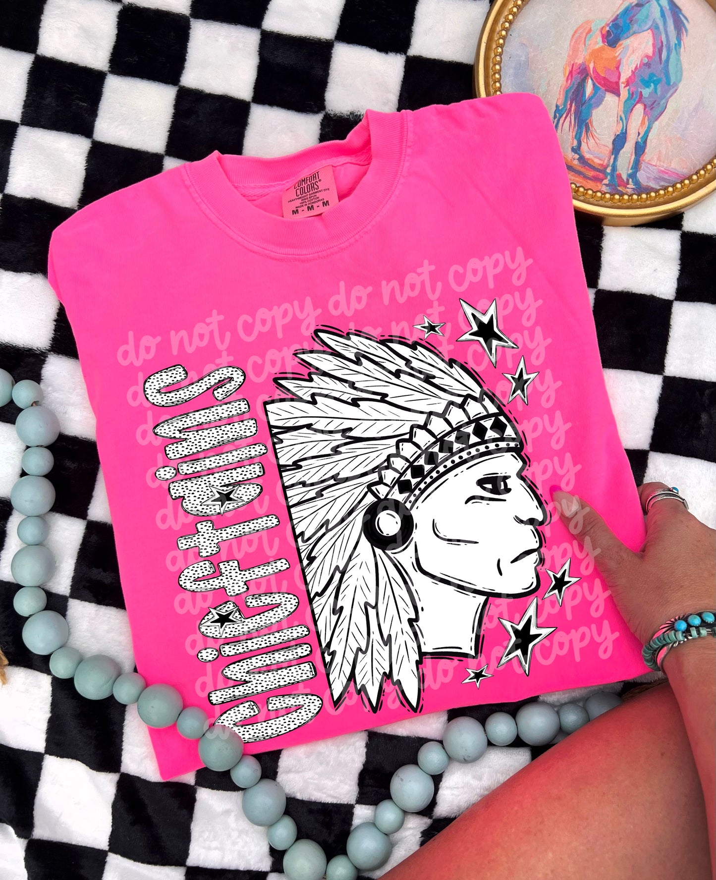 White Mascots School (dottie) C-D