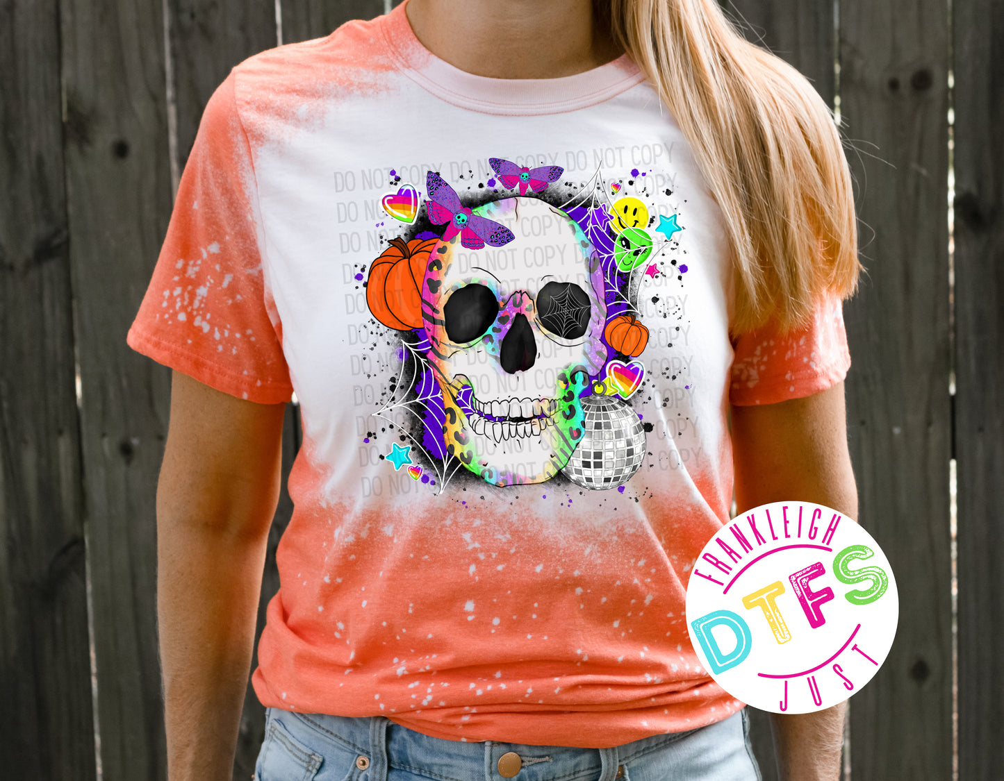 Skull Retro Bright Colors