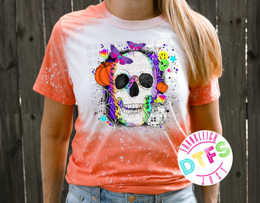 Skull Retro Bright Colors