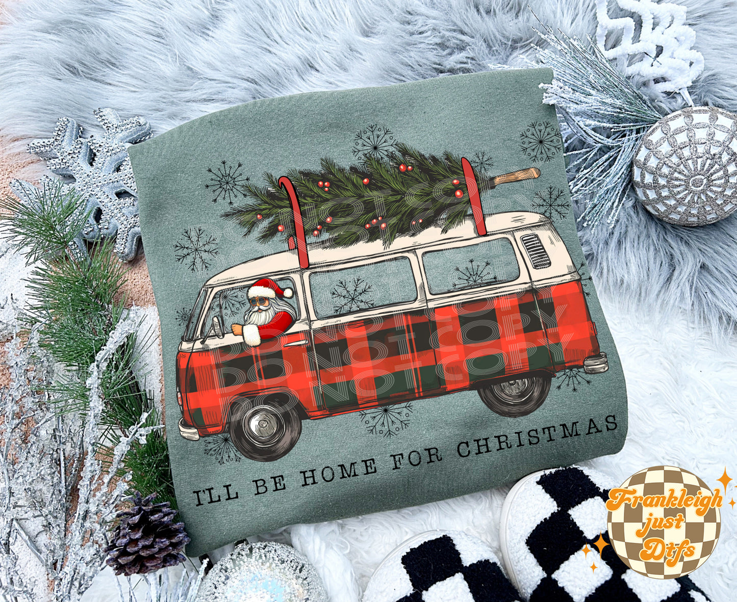 I'll Be home for Christmas (Van and Santa)