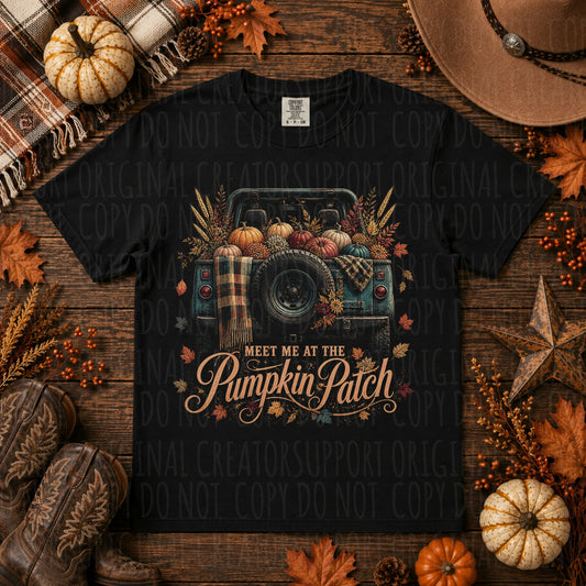 Pumpkin Patch Jeep (Halftone)