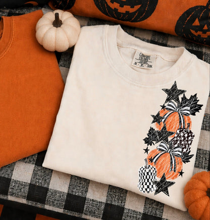Pumpkin Checks Sleeve