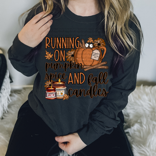 Running on pumpkin spice and fall candles