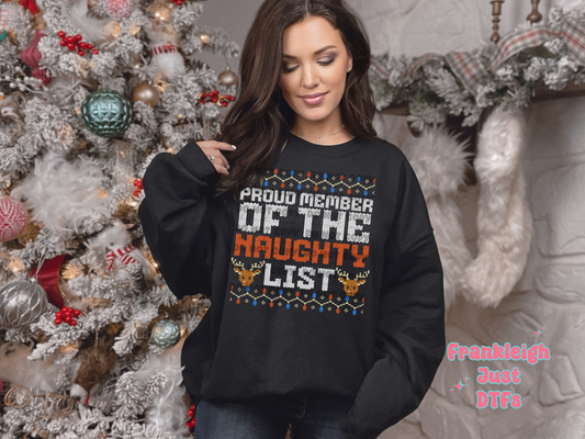 Proud Member of the Naught List (Sweater Style)