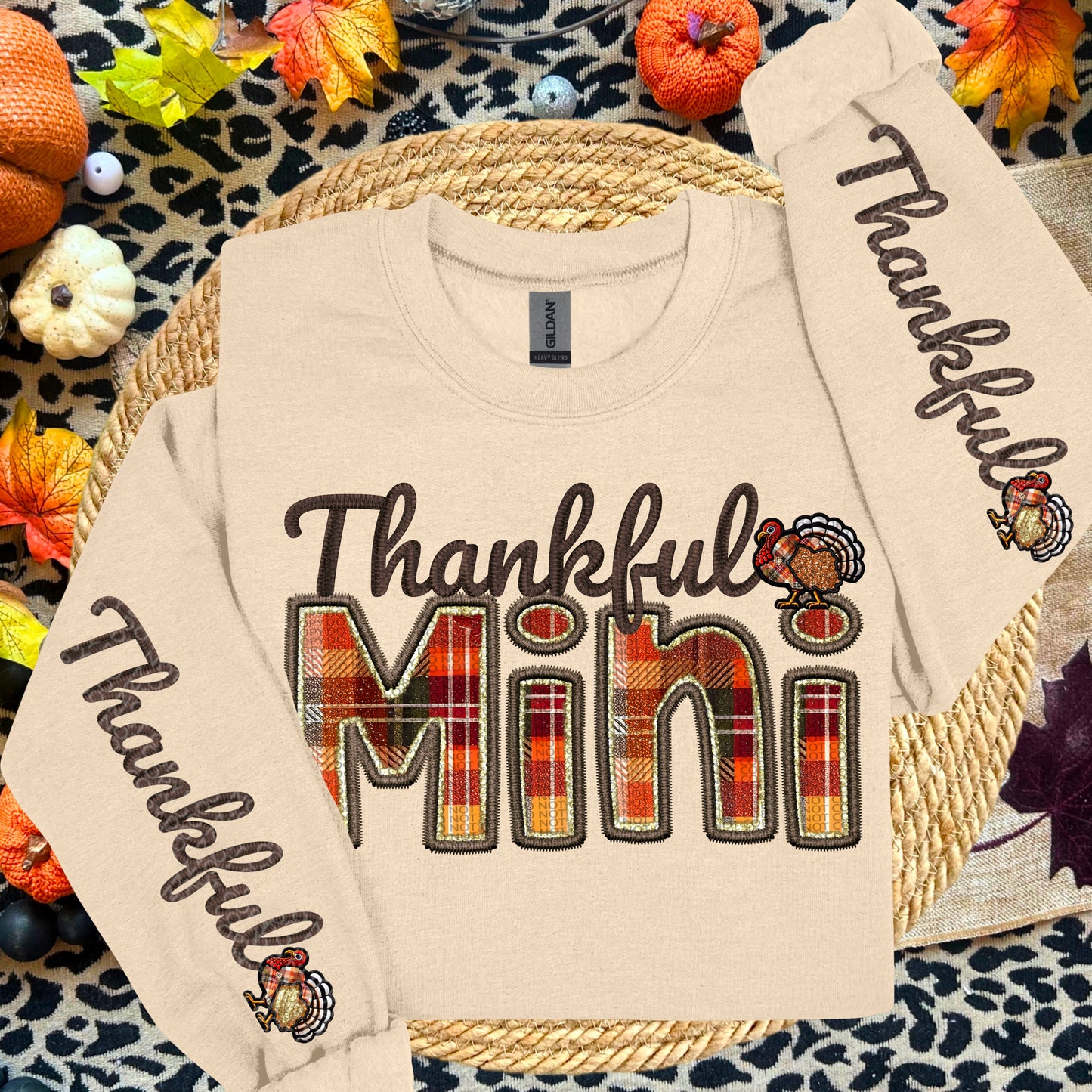 Thankful Mini with sleeves included