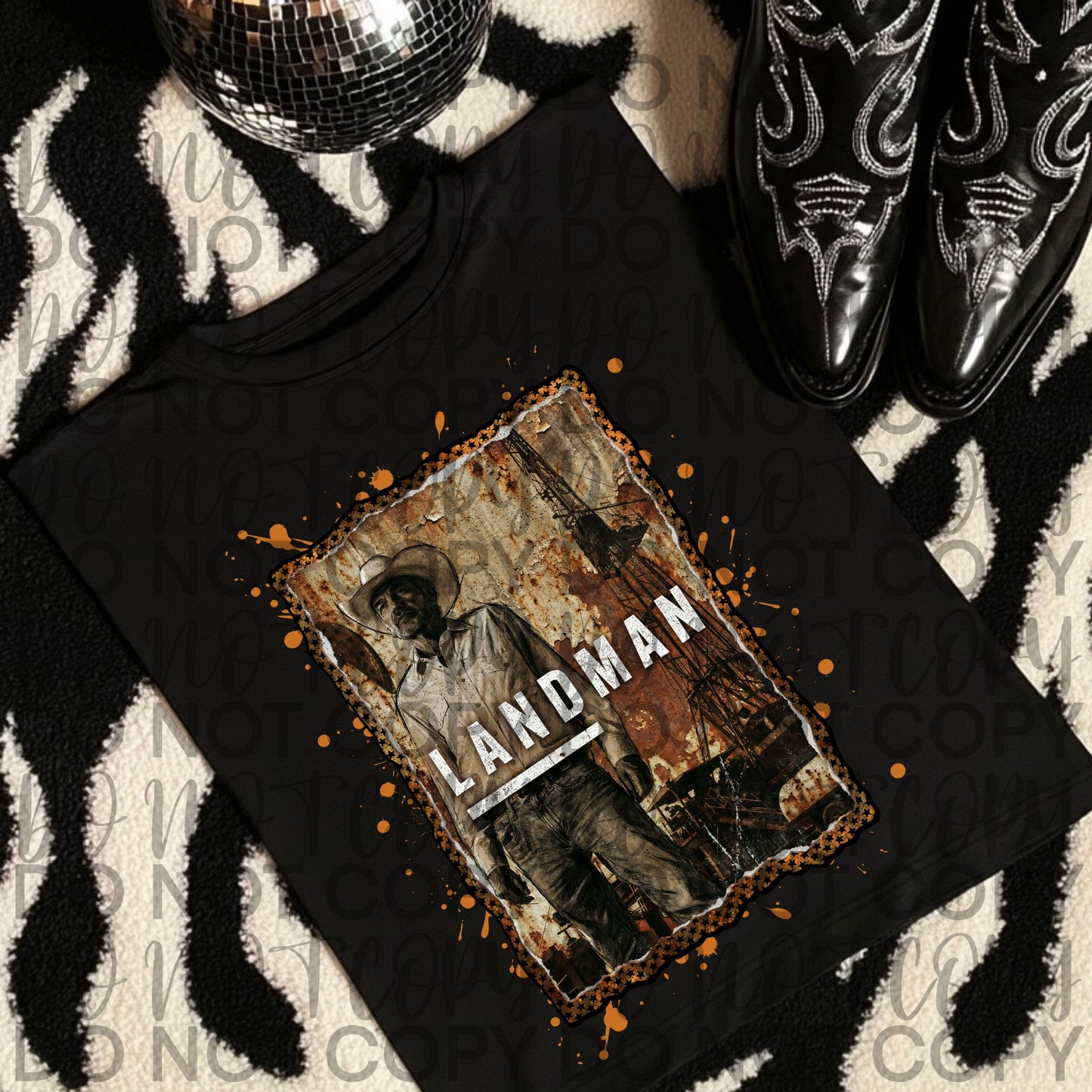 landman rust  light splatter