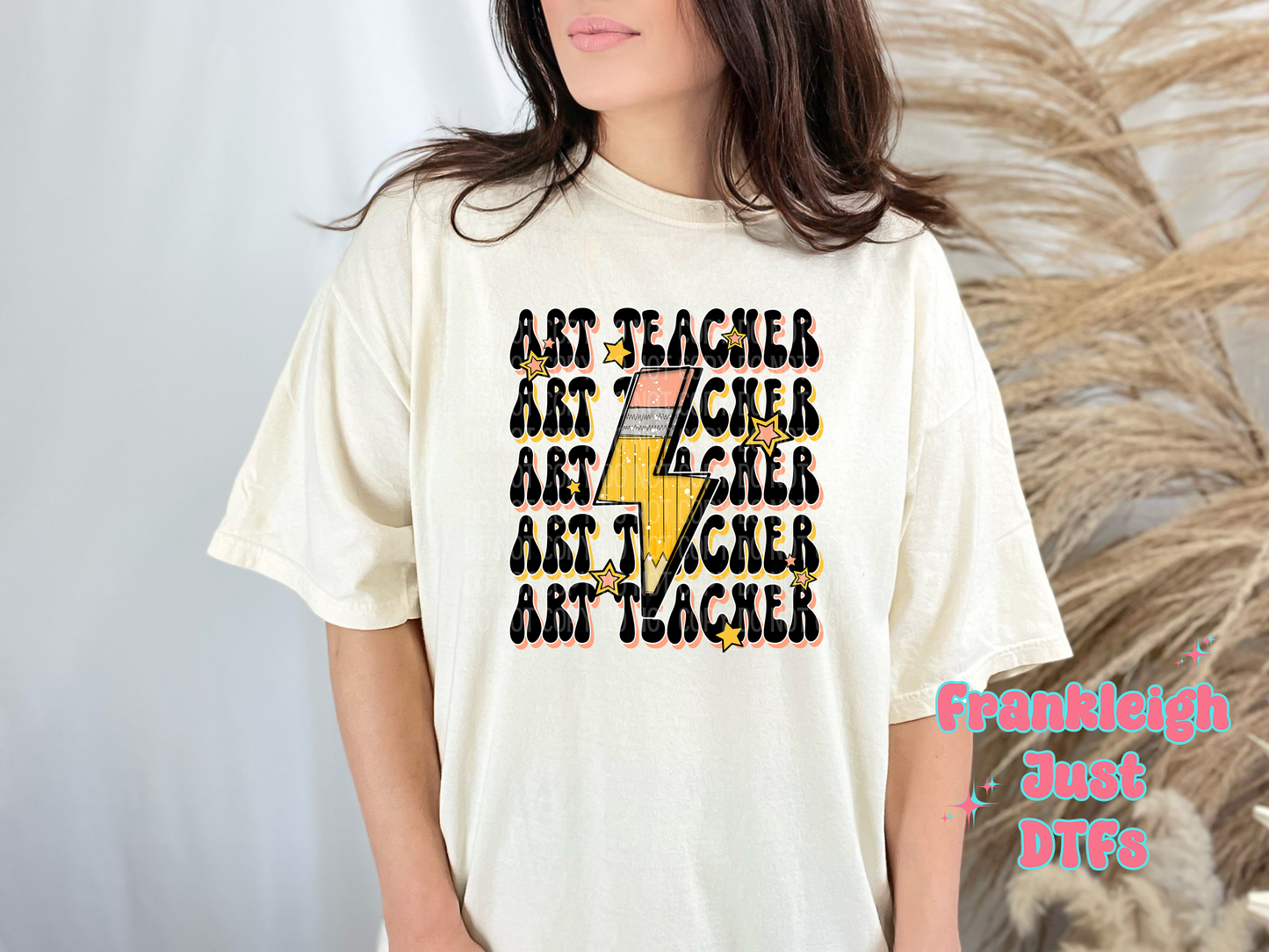 Art Teacher with Pencil Lightening Bolt