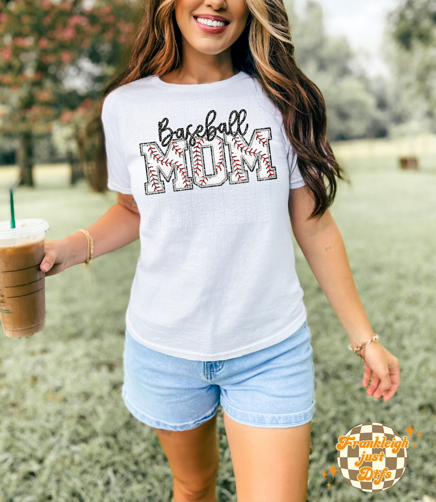Baseball Mom (Faux Glitter outline)
