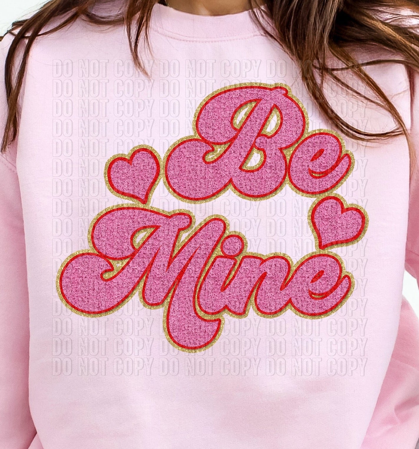 Be Mine Faux Chenille Patch