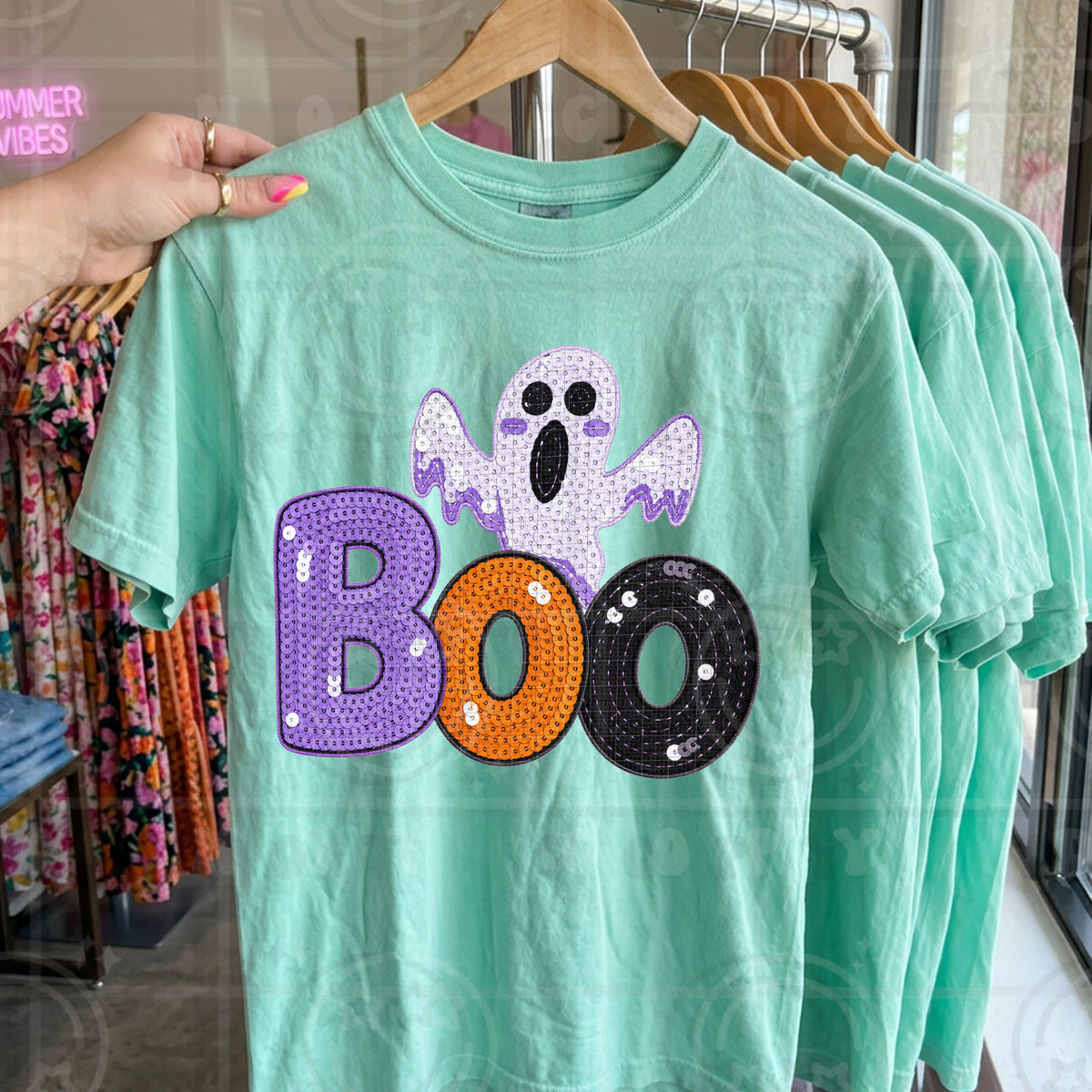 Boo ghost sequin