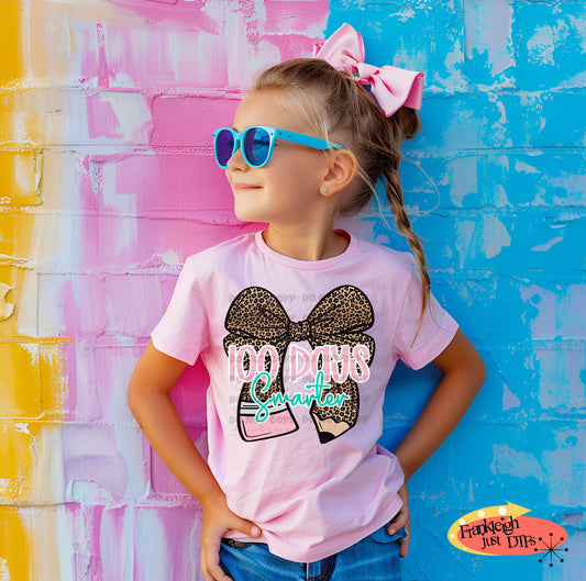 100 Days Smarter Cheetah Bow Pencil