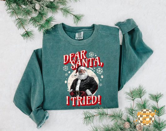 Dear Santa, I tried