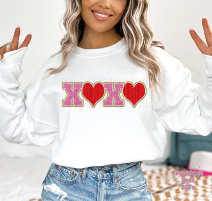 XOXO Faux Chenille Patch