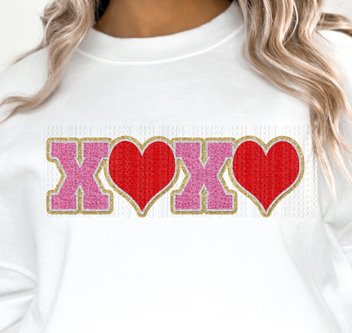 XOXO Faux Chenille Patch