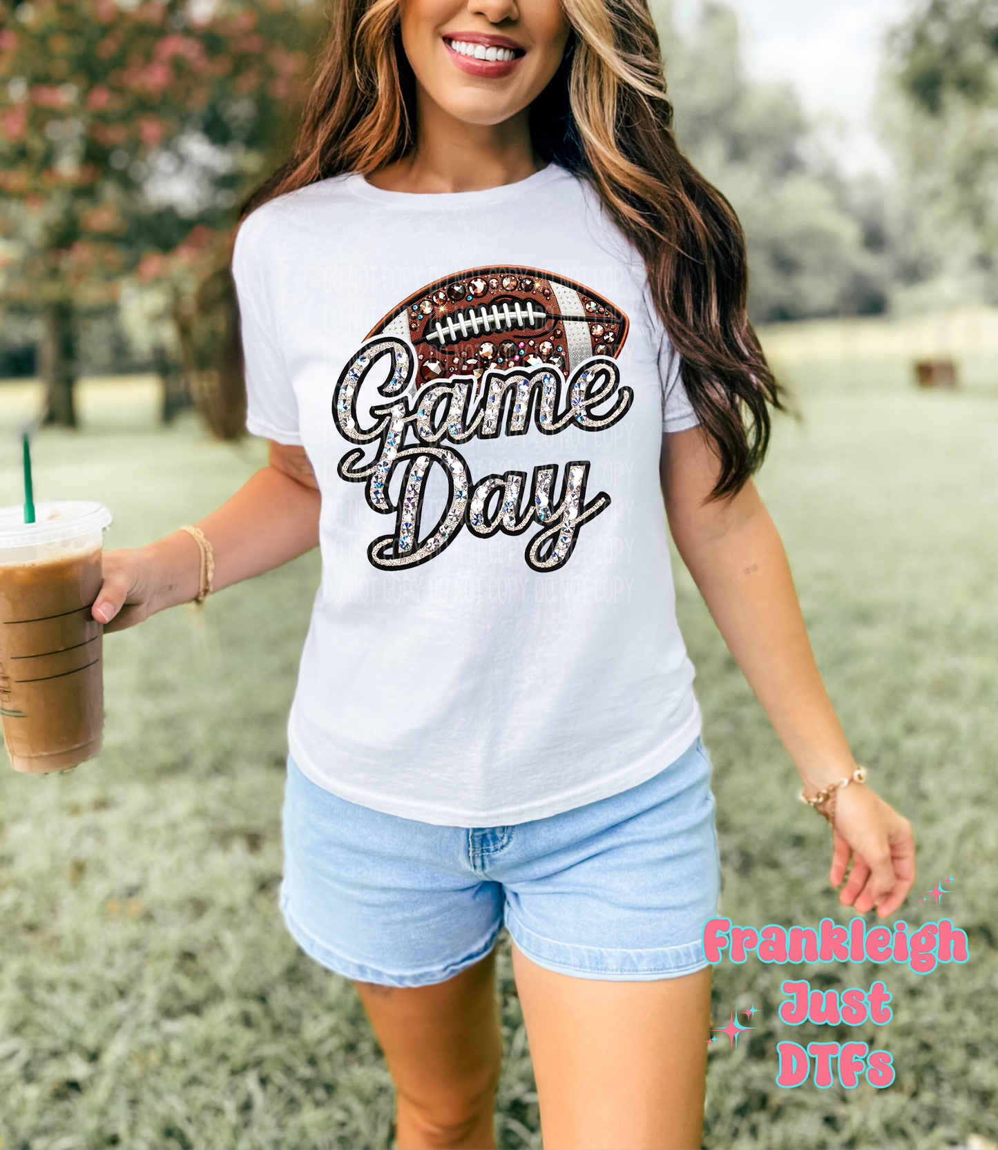 game day football bling (faux)