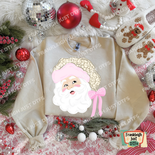 Santa Pink with Leopard Hat