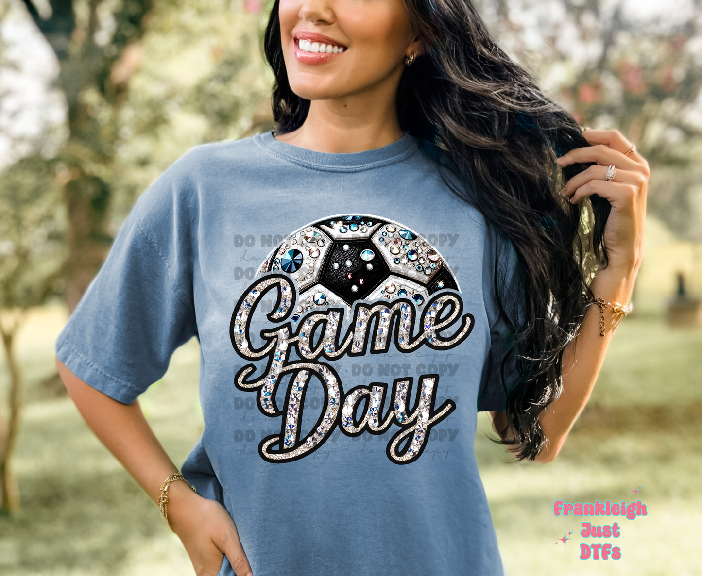 Game Day Soccer Faux Bling