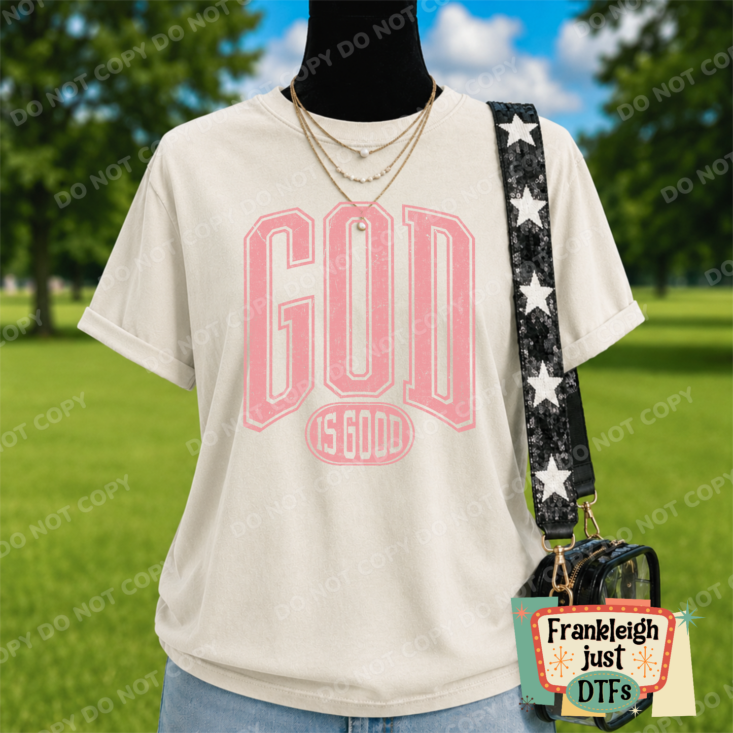 God is Good pink
