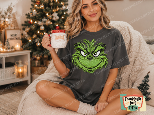 grinch frayed material