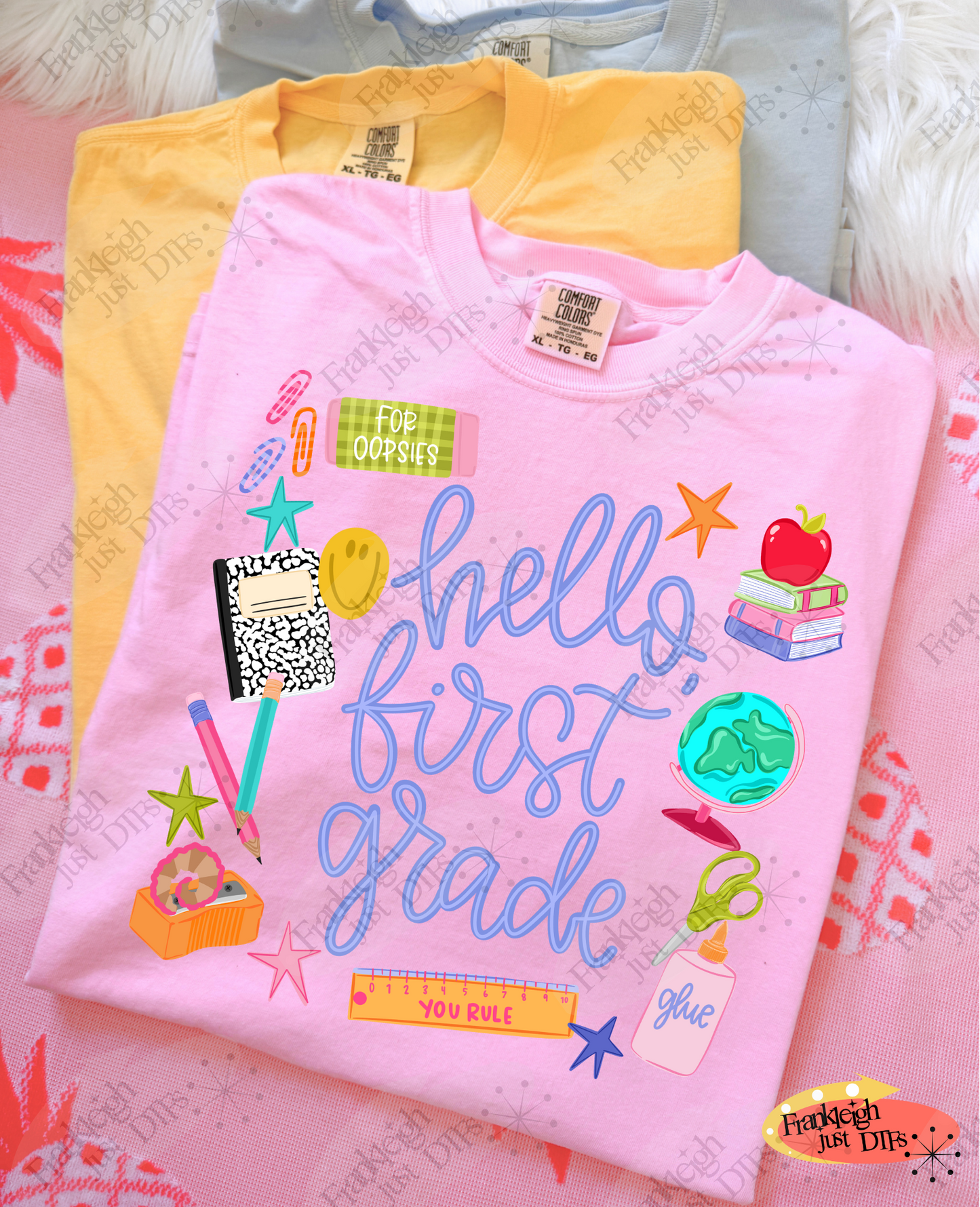 HELLO FIRST GRADE school collage
