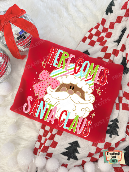 Here comes Santa Claus brown santa