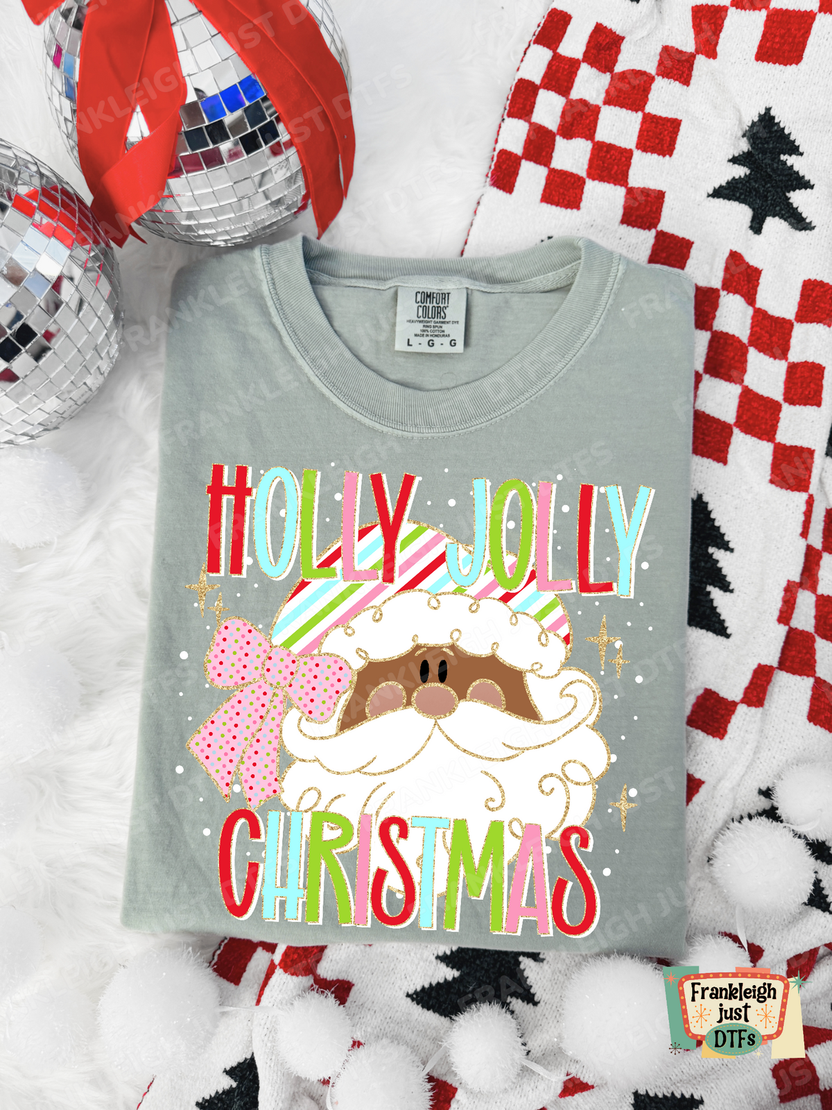 Holly Jolly Christmas Brown santa