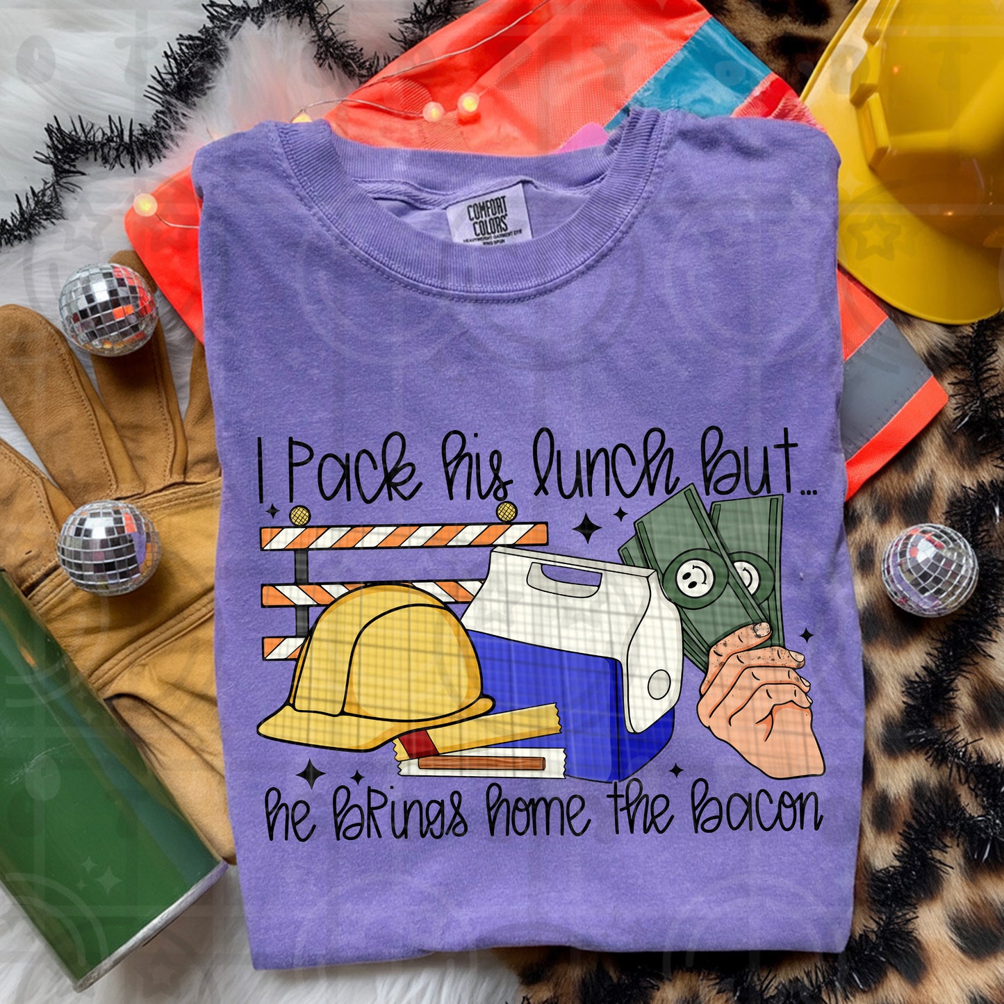 I pack his lunch but he brings home the bacon 1