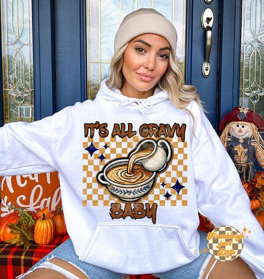 It's all Gravy Baby (faux embroidery)