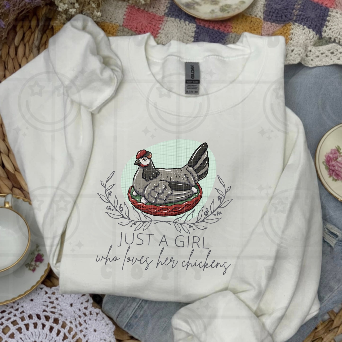 Just a girl who loves her chickens