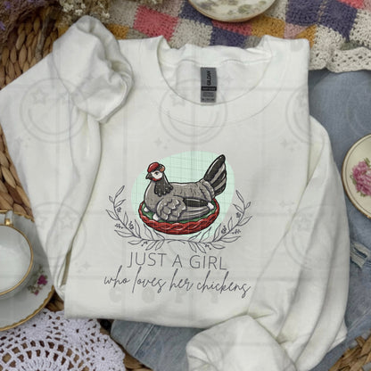 Just a girl who loves her chickens