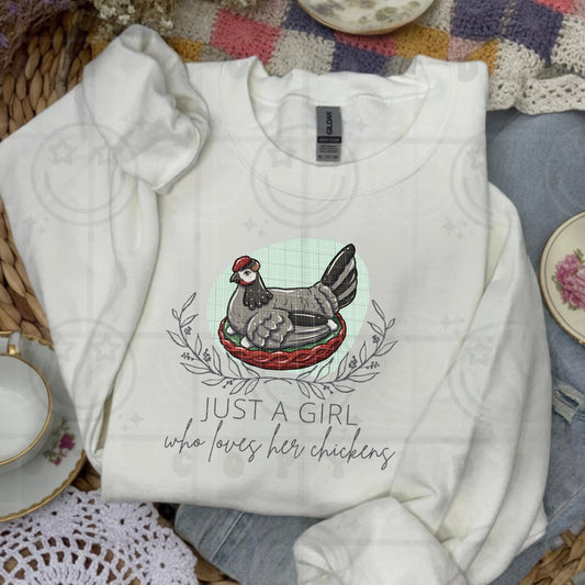 Just a girl who loves her chickens