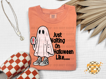 Waiting on Halloween (Ghost with Drink) variations