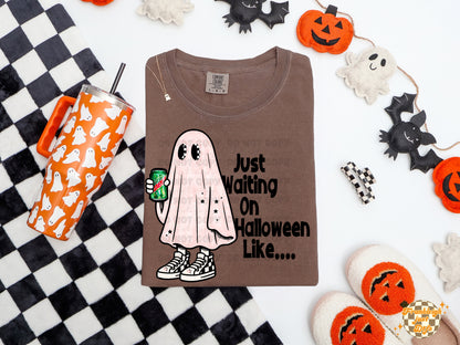Waiting on Halloween (Ghost with Drink) variations