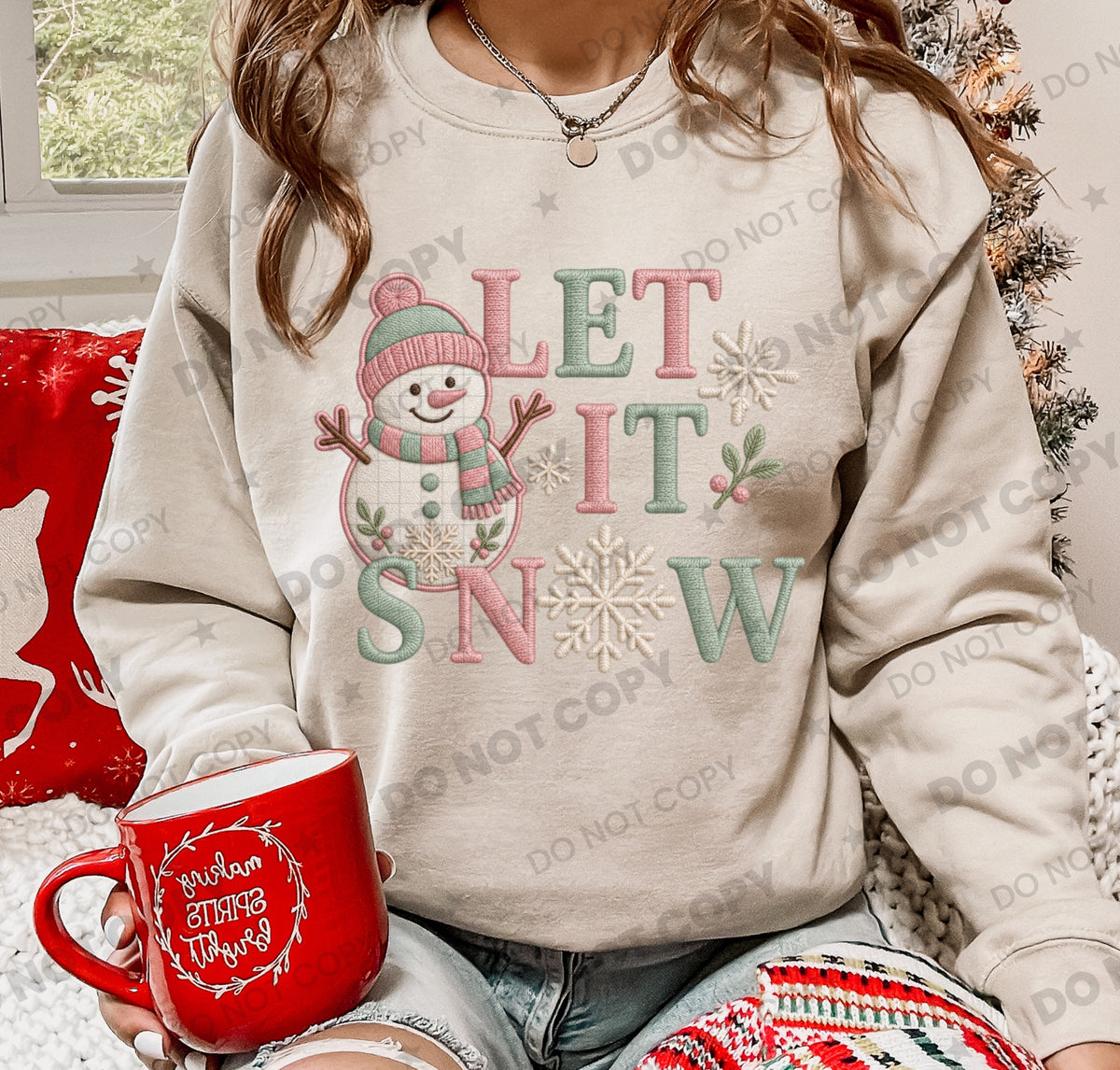 Let it snow pastel