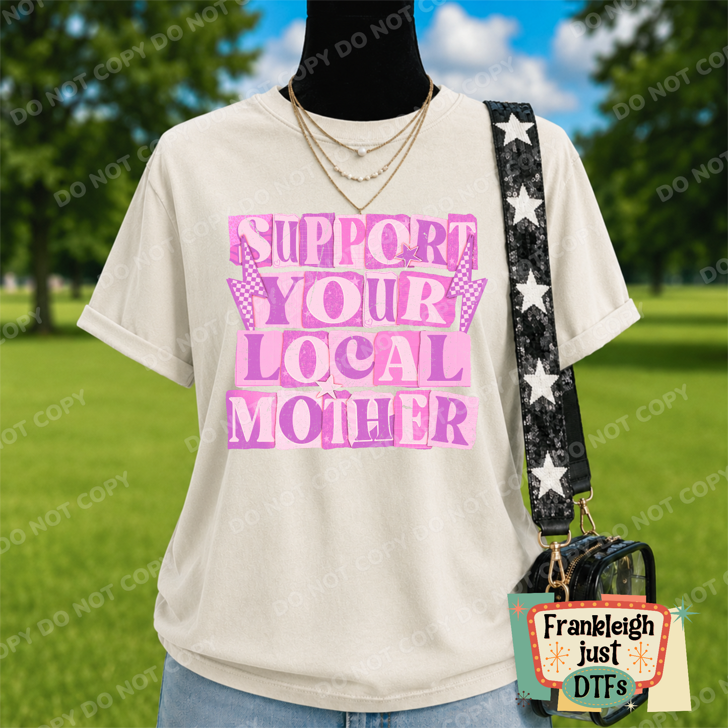 Support your Local Mother Pink/Purple