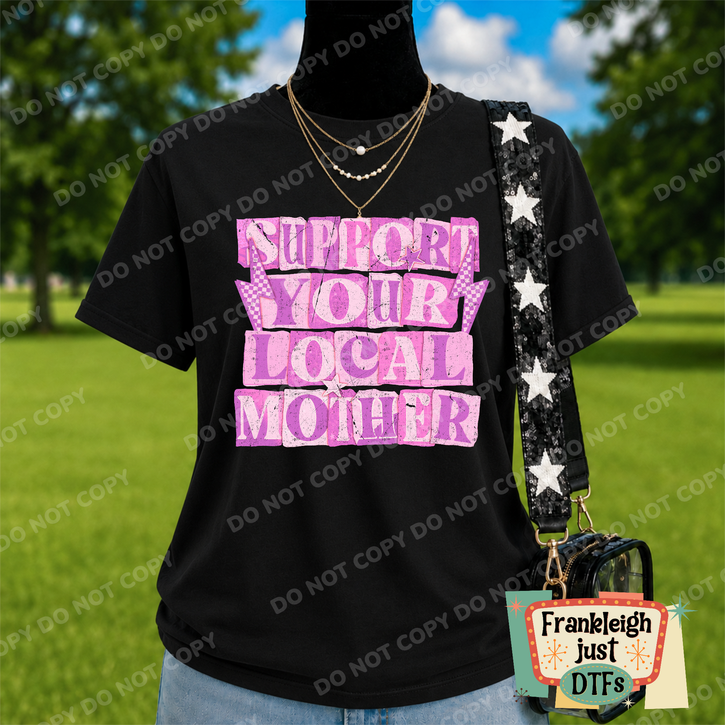 Support your Local Mother Pink/Purple