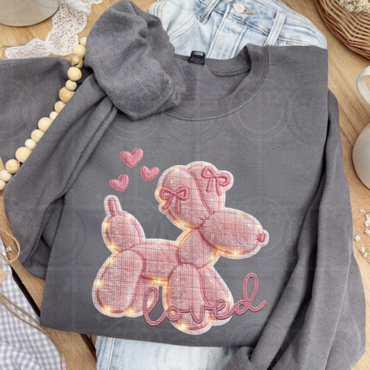 Loved faux light up balloon dog